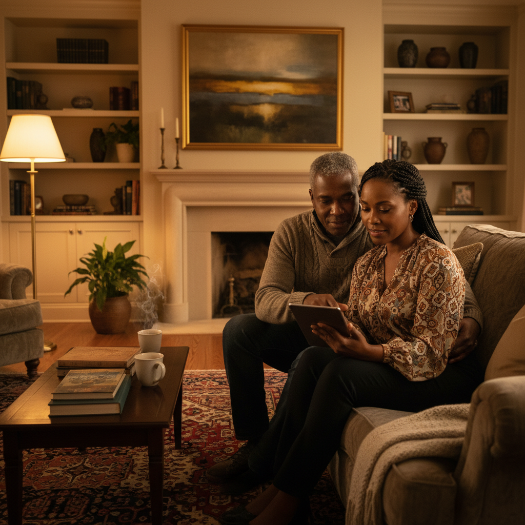African American couple planning their legacy together